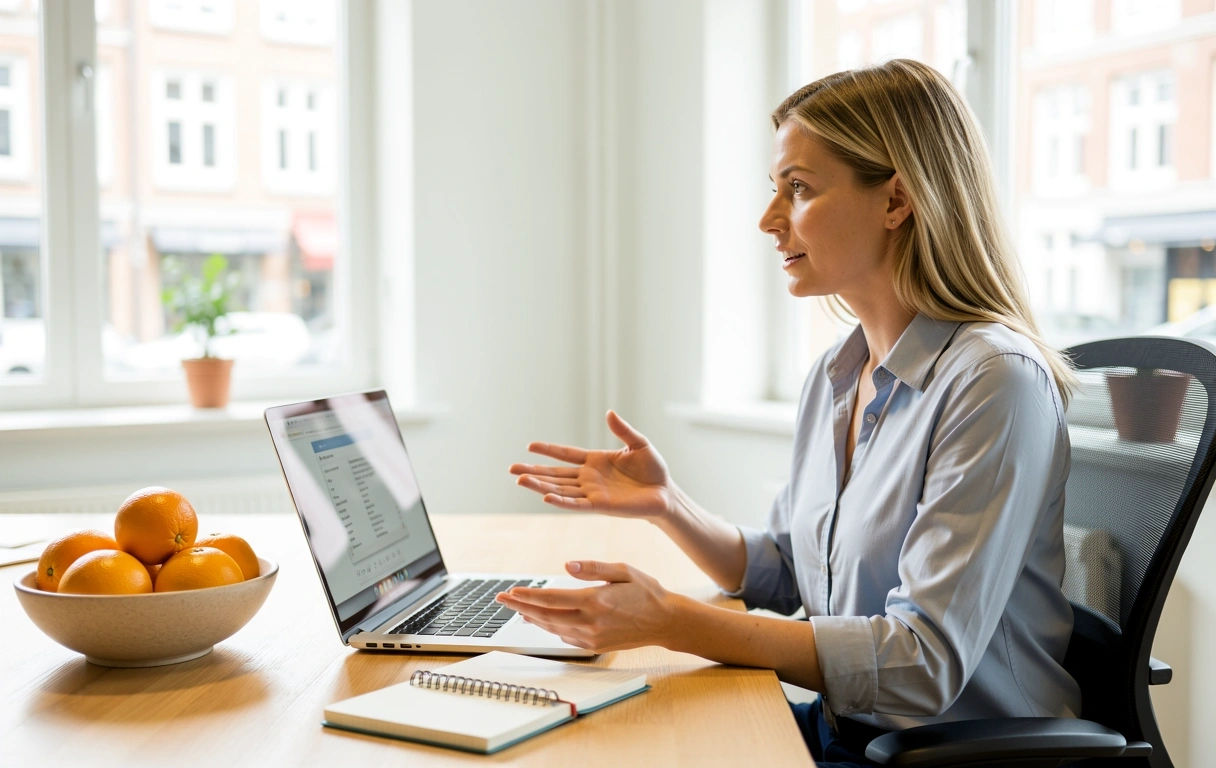 Online Beratungssituation bei Vitalität